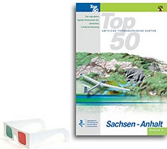 Top50 - Topographische Karte 1: 50 000 Sachsen-Anhalt | PDA Max