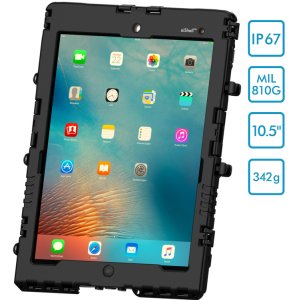 aiShell 10, schwarz Schutzgehuse mit Touchfolie klar fr Apple iPad Pro 10.5 (2017), iPad Air 3 (2019), iPad 7 (2019), iPad 8 (2020), iPad 9 (2021)