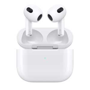 Apple AirPods 3. Gen. (MPNY3ZM/A) inkl. Lightning Ladecase fr Apple iPad Air 2  (2014 - Modelle A1566, A1567)