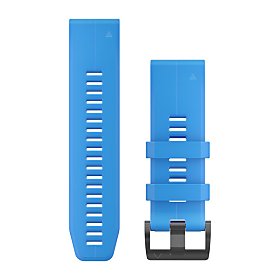 Garmin QuickFit 26 Silikon Armband, cyan-blau (010-12741-02) fr Garmin Instinct 2X Solar Tactical Edition