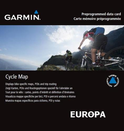 Garmin Fahrradkarte Europa auf Speicherkarte (microSD/SD) fr Garmin GPSMap 66s
