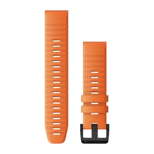 Garmin QuickFit 22 Silikon Armband, orange (010-12863-01) fr Garmin epix (Modell 2022)