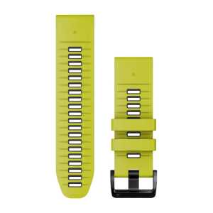 Garmin QuickFit 26 Silikon Armband, gelb/graphit (010-13281-03) fr Garmin Instinct 2X Solar Tactical Edition
