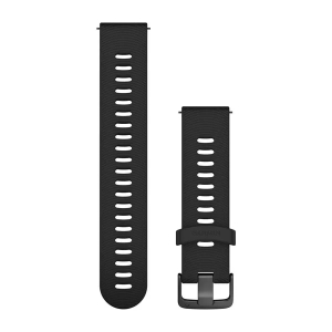 Garmin Silikon Schnellwechsel Armband 20mm, schwarz (010-11251-1G) fr Garmin Forerunner 245