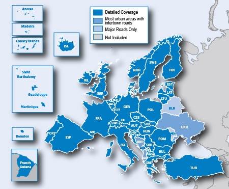 Garmin Kartenmaterial Europa auf Speicherkarte fr Garmin GPSMap 64st