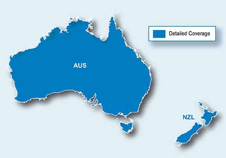 Garmin Kartenmaterial  Australien und Neuseeland auf Speicherkarte (010-11875-00) fr Garmin GPSMap 65s