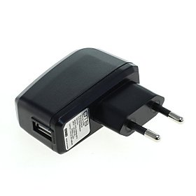 USB Lade Adapter 230V, schwarz (2000mAh) fr Lupine SL Mono
