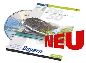 Top50 - Topographische Karte 1: 50 000 Bayern | PDA Max