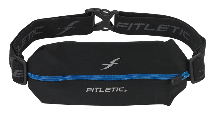 Fitletic Mini Sport Laufgurt mit Tasche (schwarz/blau) | PDA Max