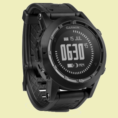 Garmin tactix mit Uhrzeit Ansicht