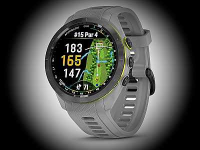 Garmin Approach S70 42mm, grau,  Golf Smartwatch mit Silikon Armband 22mm (010-02746-11)