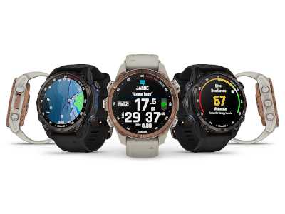 Garmin Descent Mk3i 43mm (010-02753-11) Tauch Smartwatch graues DLC-Titan mit schwarzem Silikonarmband