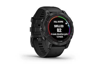 Garmin fenix 7 Pro Solar 47mm (010-02777-01), Multisport Smartwatch schwarz/schiefergrau mit schwarzem QuickFit 22 Silikon Armband