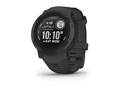 Garmin Instinct 2, grau (010-02626-00), Outdoor Smartwatch mit Silikon Armband grau