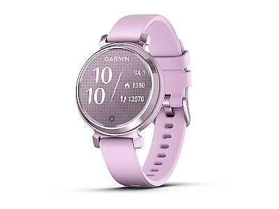 Garmin Lily 2 (010-02839-01), Fitness Smartwatch mit Silikon Armband, rosa