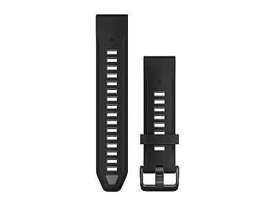 Garmin QuickFit 20mm Silikon Armband, schwarz-grau (010-13391-00) fr Garmin fenix 5S