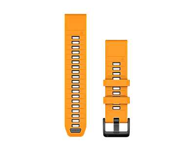 Garmin QuickFit 22mm Silikon Armband, orange/graphit (010-13392-01) fr Garmin Instinct 2