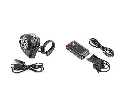 Lupine Lampen Set: SL Mono Fahrradlampe mit Lenkerhalter 31.8mm + C14 Mag Fahrrad Rcklicht