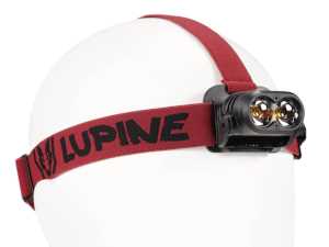 PENTA Stirnlampe 600 Lumen mit Rotlicht und USB-C, Schwarz von LUPINE