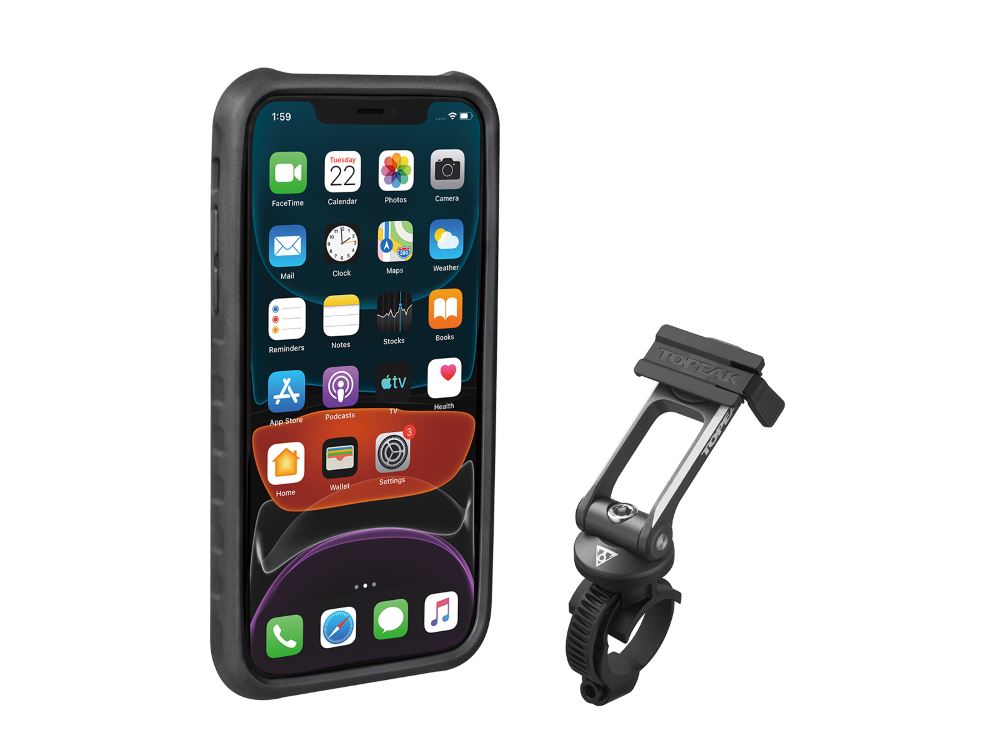 Topeak RideCase (TT9873BG) mit Fahrradhalterung für Apple iPhone